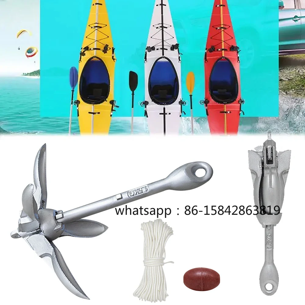 0.7KG 1.5KG Stainless Steel Fo - Fishing Boat Anchor ulasan dan harga