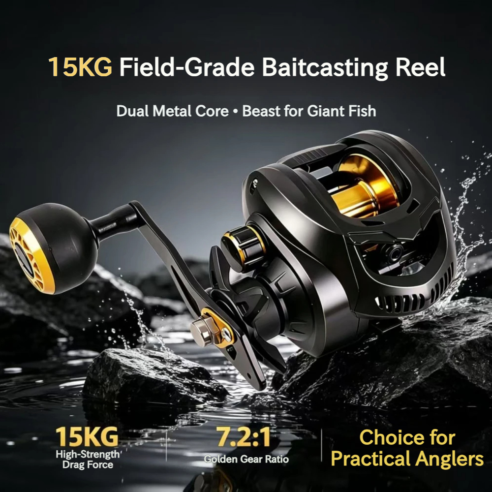 7.2:1 Heavy Duty Baitcasting R - Fishing Boat Steering Wheel ulasan dan harga