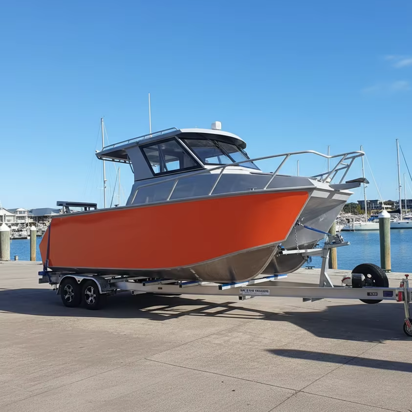 New 7.3M 24FT Aluminum Welded  - Fishing Boat Fiberglass ulasan dan harga